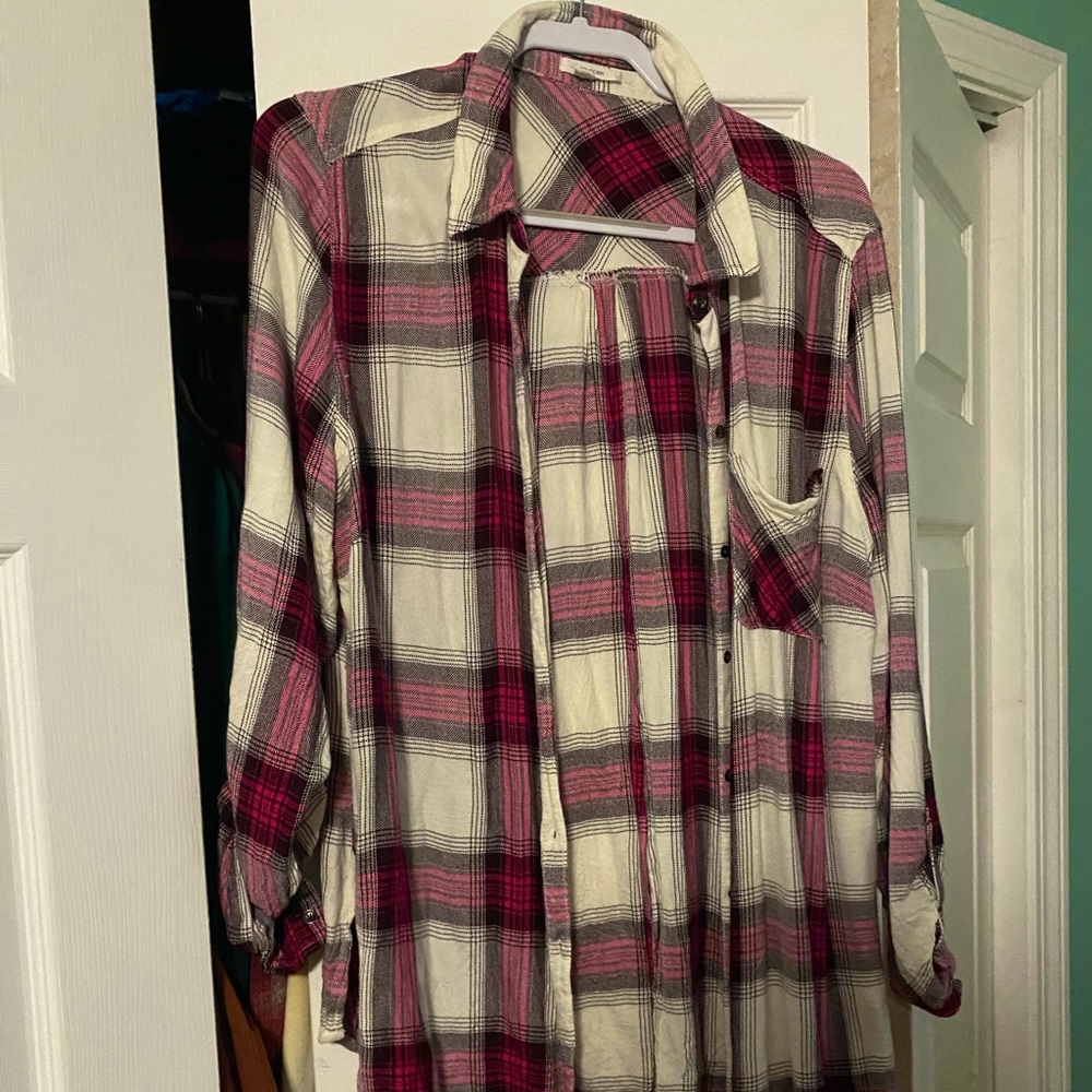 Maurices Flannel Button Down